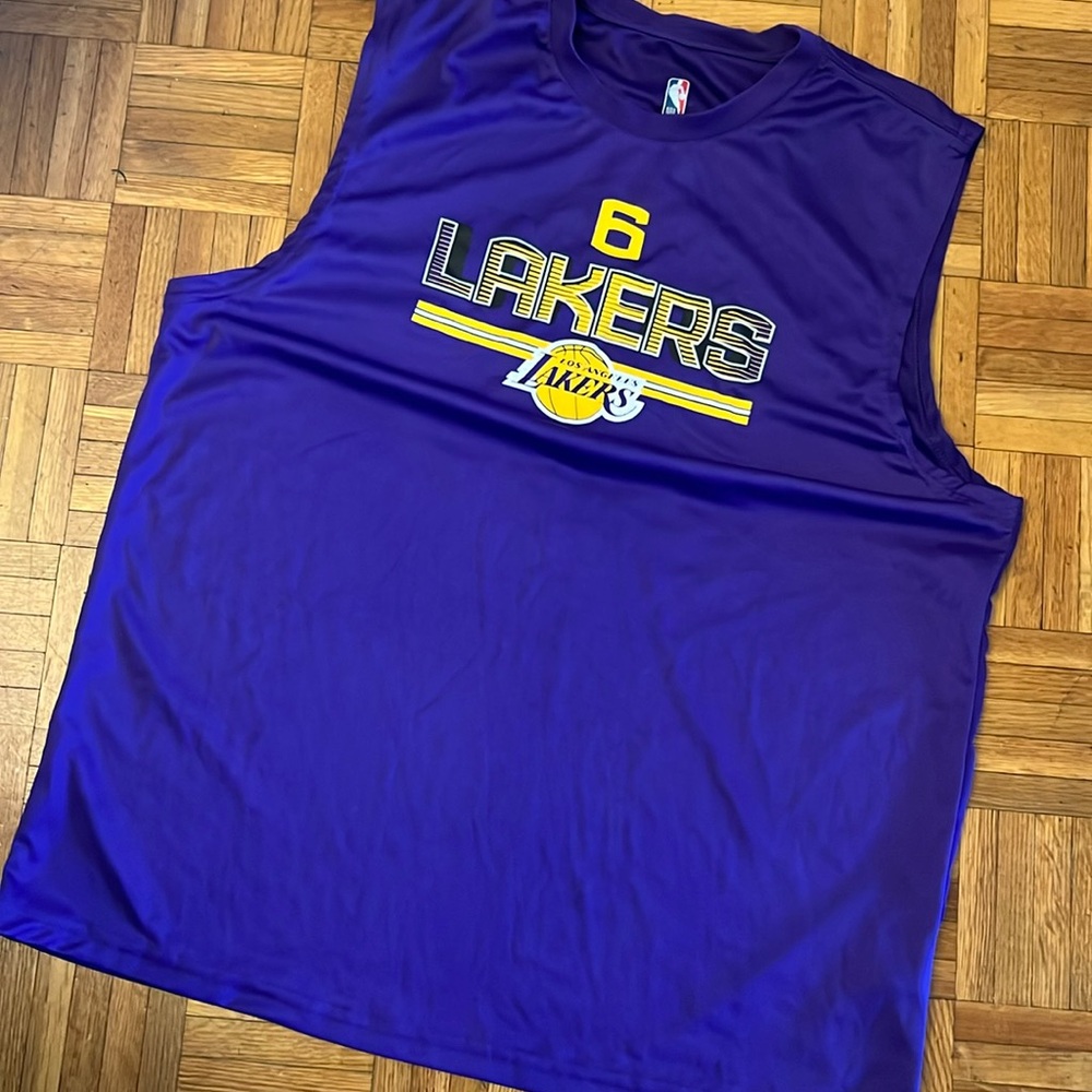 NBA Los Angeles Lakers Purple #6 LeBron James Tank Top Jersey